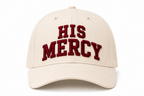 His Mercy - Premium Cream Red Snapback Hat