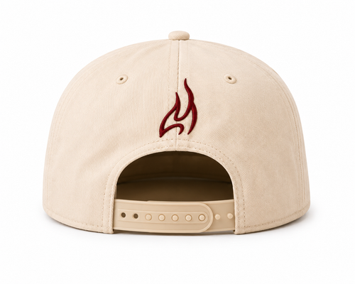 His Mercy - Premium Cream Red Snapback Hat