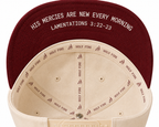 His Mercy - Premium Cream Red Snapback Hat