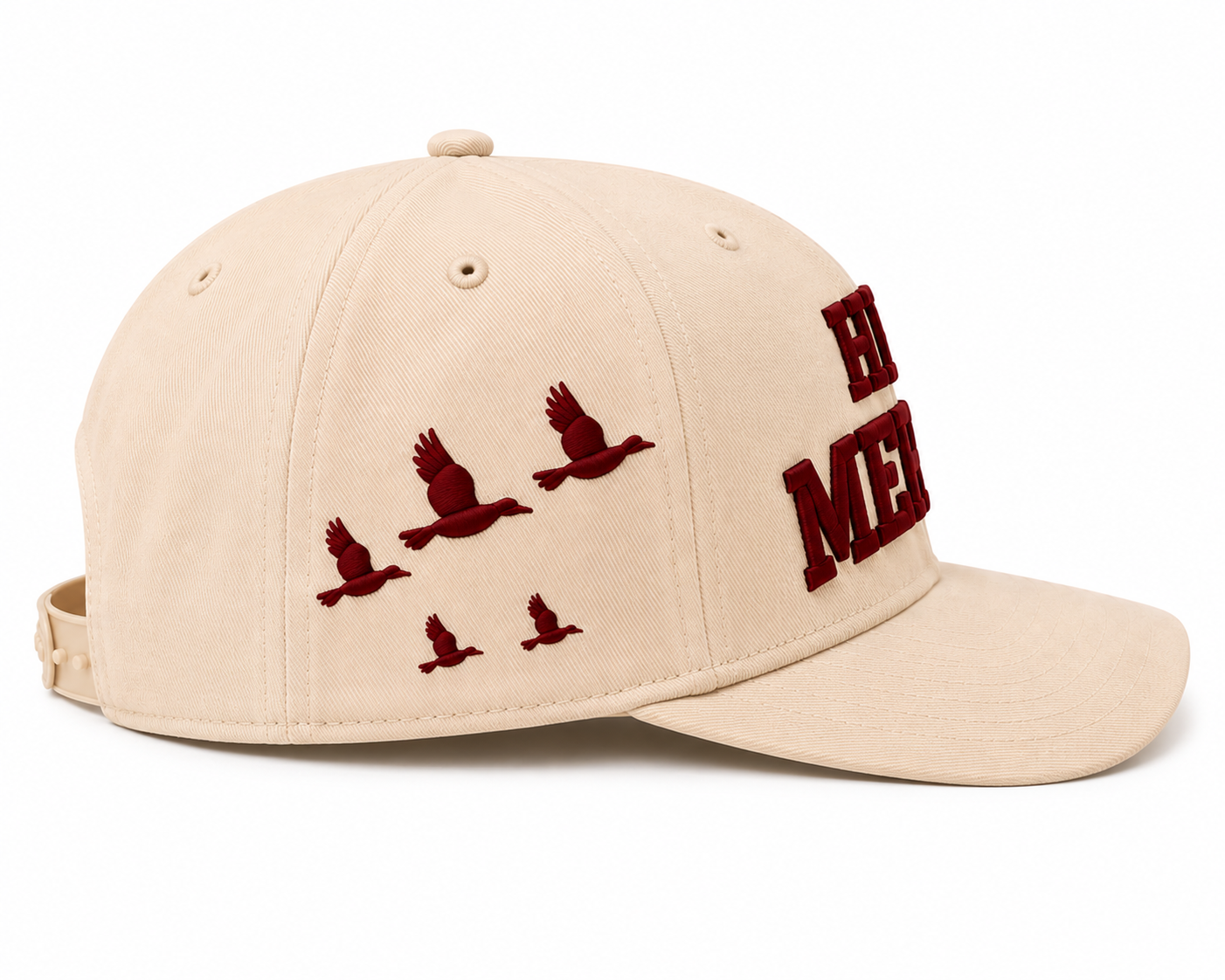 His Mercy - Premium Cream Red Snapback Hat