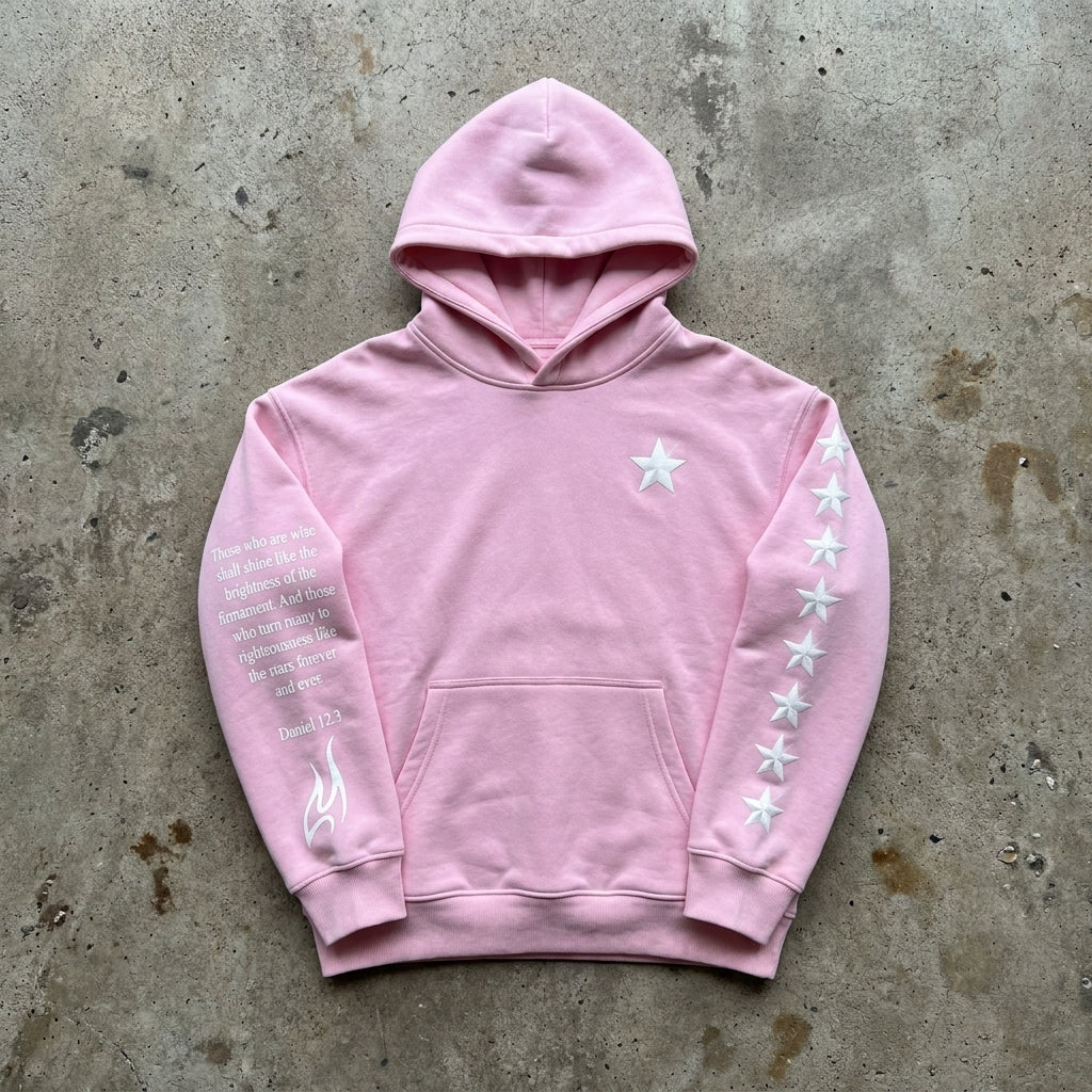 Shine Bright - Premium Pink Hoodie Set