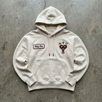 Threefold Cord - Premium Cream Embroidered Hoodie