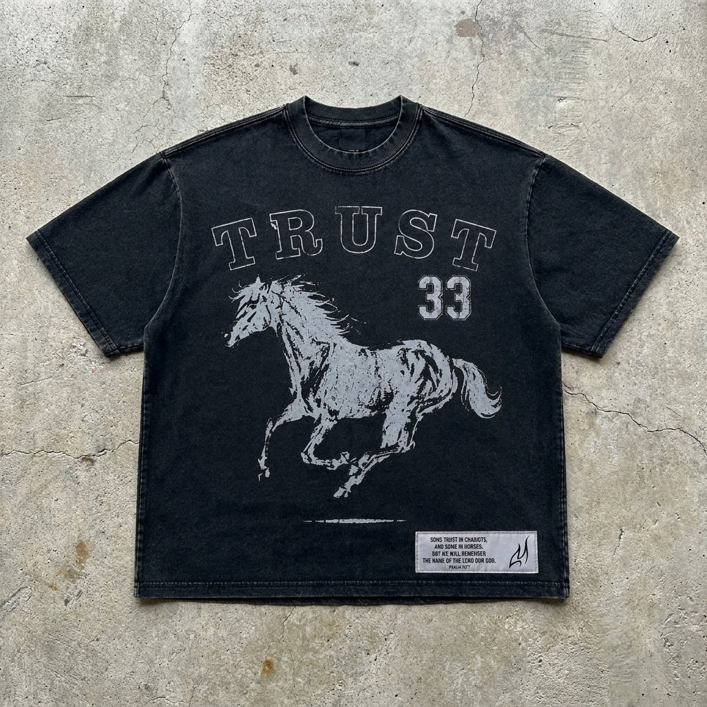 Trust 33 - Vintage Black Graphic Tee