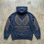 Refuge Wings - Washed Navy Heavyweight Hoodie