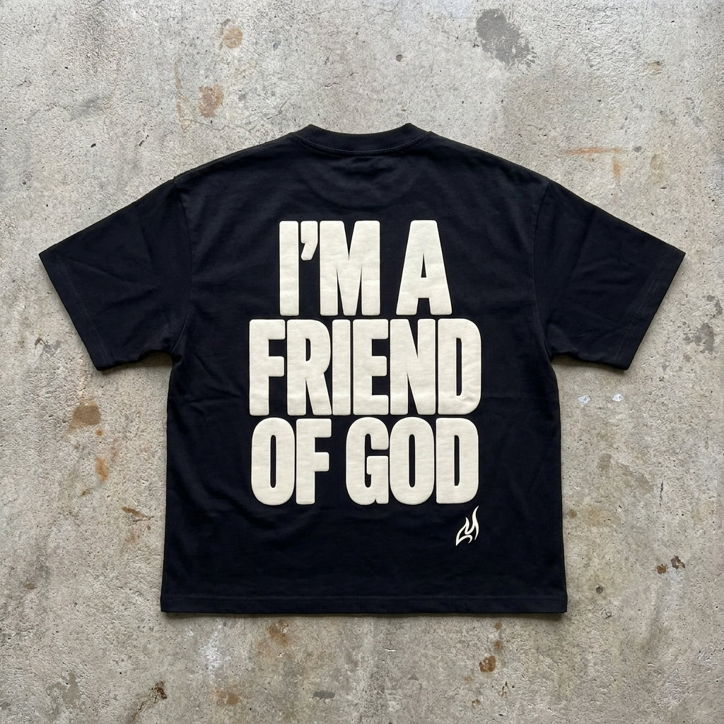 I’m a Friend of God - Heavyweight Boxy Oversized T-Shirt