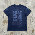 Pray Without Ceasing - Premium Navy Tonal T-Shirt Heavyweight Cotton T-Shirt