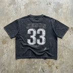 Trust Jesus 33 - Mineral Wash Boxy Cotton T-Shirt