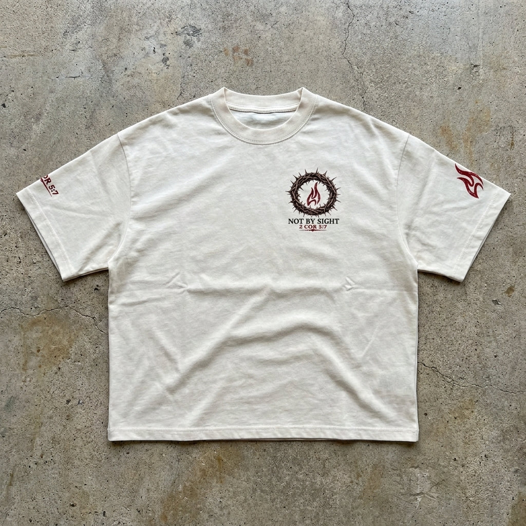 Not By Sight Boxy Oversized T-Shirt