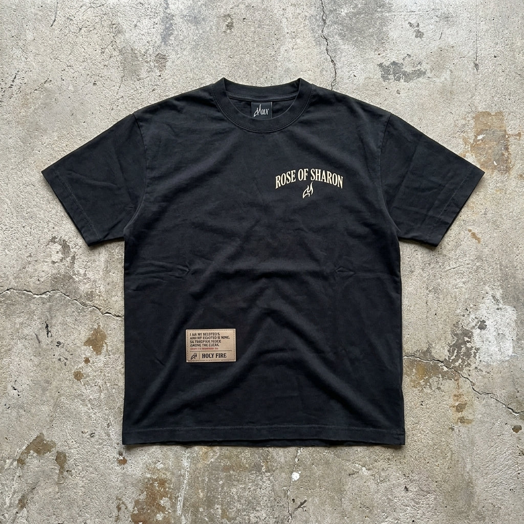 Rose of Sharon Vintage Washed - Heavyweight Frayed T-Shirt