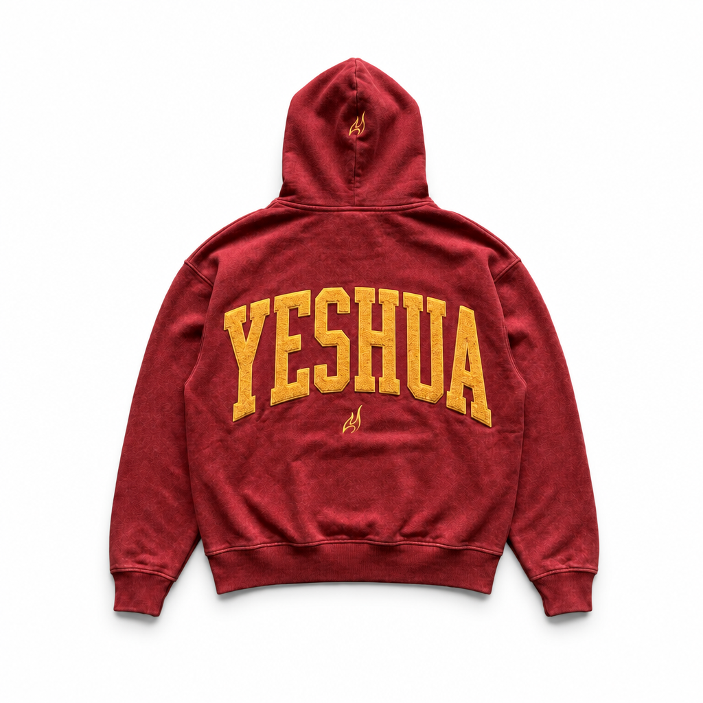 Yeshua hoodie with white background